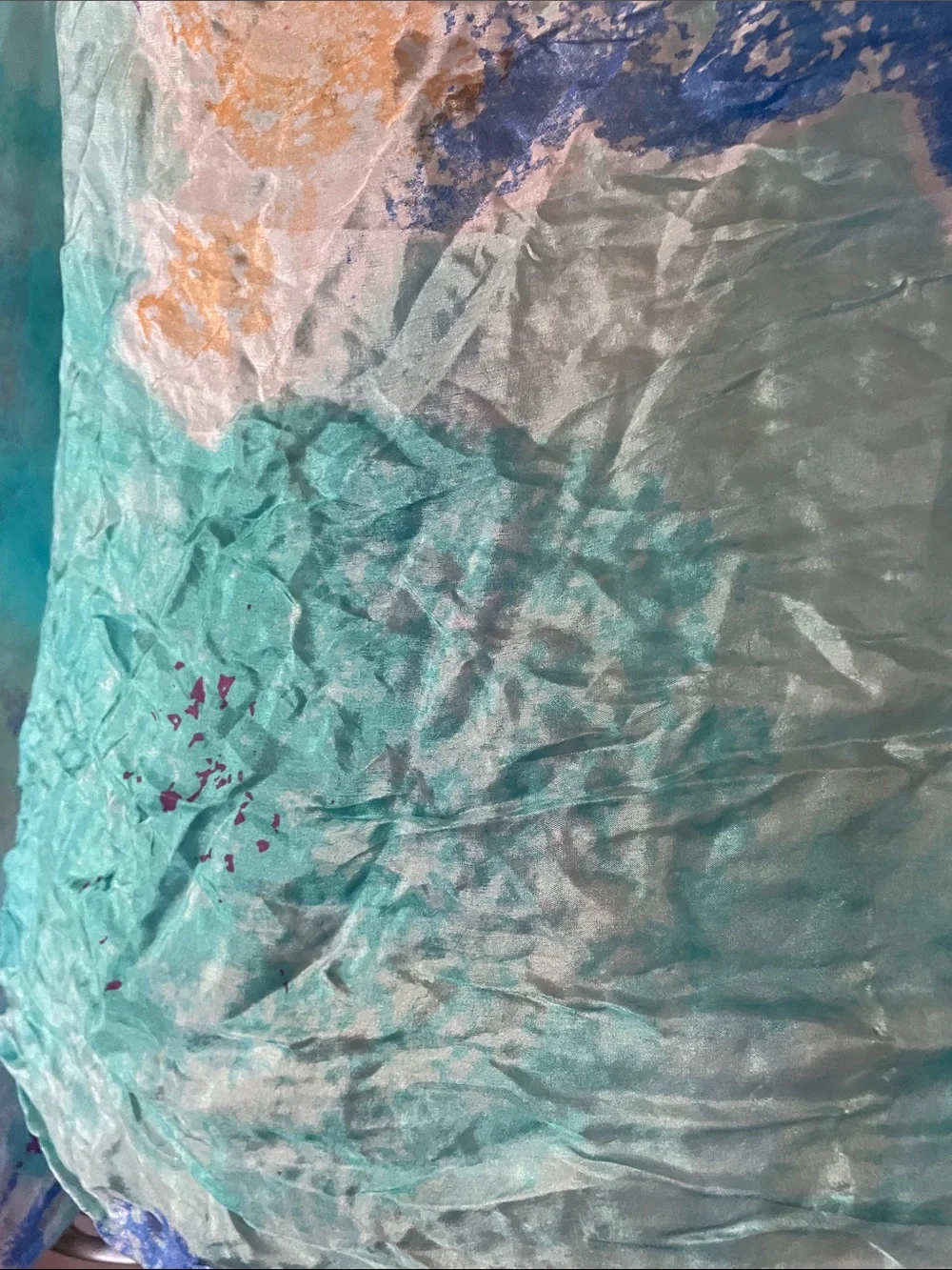 FLORAL SILK WRAP